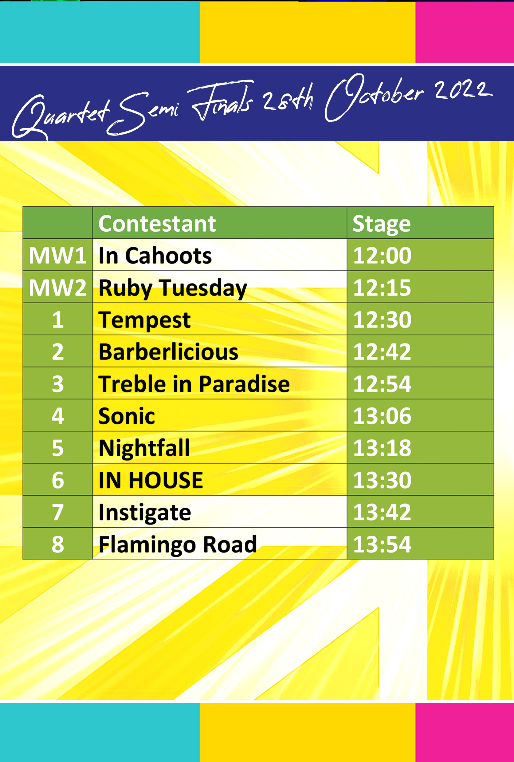 LABBS Convention schedule